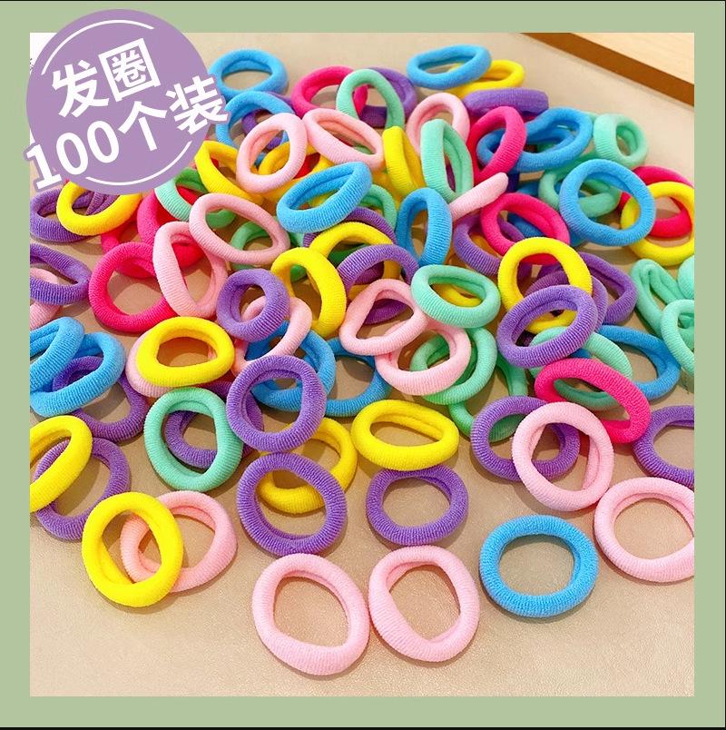 

Durable Seamless 2cm Hair Ties: Towel Ring Elastic for Children & Women