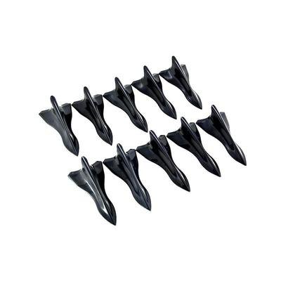 Universal Black Carbon Fiber Shark Fin Roof Spoiler Wind Deflector