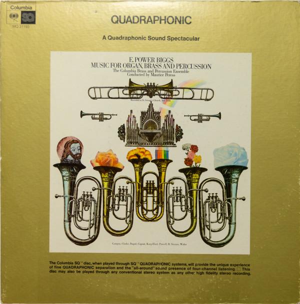 

LP Record E. POWER BIGGS THE COLUMBIA BRASS Music For Organ Brass And Percussi MQ31193 Columbia Master 1972 US Classical Used