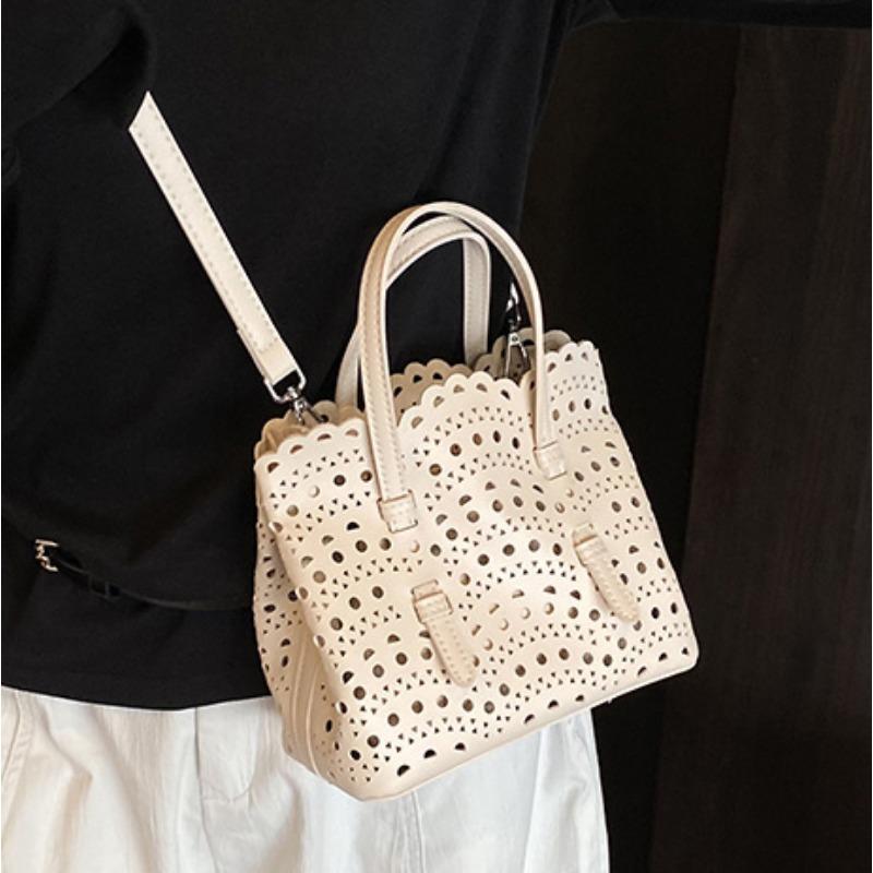 Τσάντα Χειρός με Κοίλωμα Μοντέρνα Τσάντα Κάδος Κορεατικού Στυλ Απλή και Κομψή Τσάντα Χιαστί Μεγάλης Χωρητικότητας