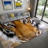 Tiger Animal Area Rug Carpet Wildlife Printed Indoor Floor Mat for Living Room Bedroom Soft Non-Slip Washable Doormat, Play Mat