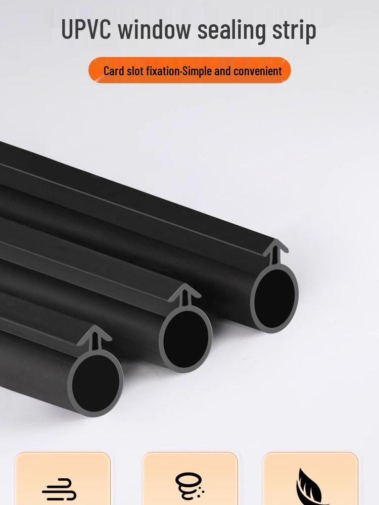 Těsnící lišta okna typu O z voděodolného a zvukotěsného UPVC pro dovnitř otevíraná okna