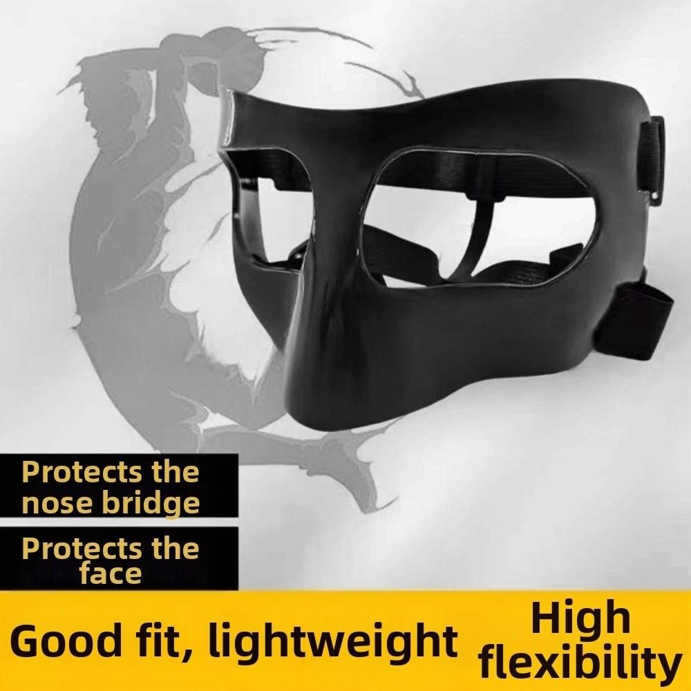 Adjustable Nose Protective Shield Black/Clear Nose Protector Durable Face Guard  Sports Injuries