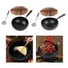 Wok for Stir Frying with Hook, Induction Compatible Cookware Kitchen And Outdoor Use