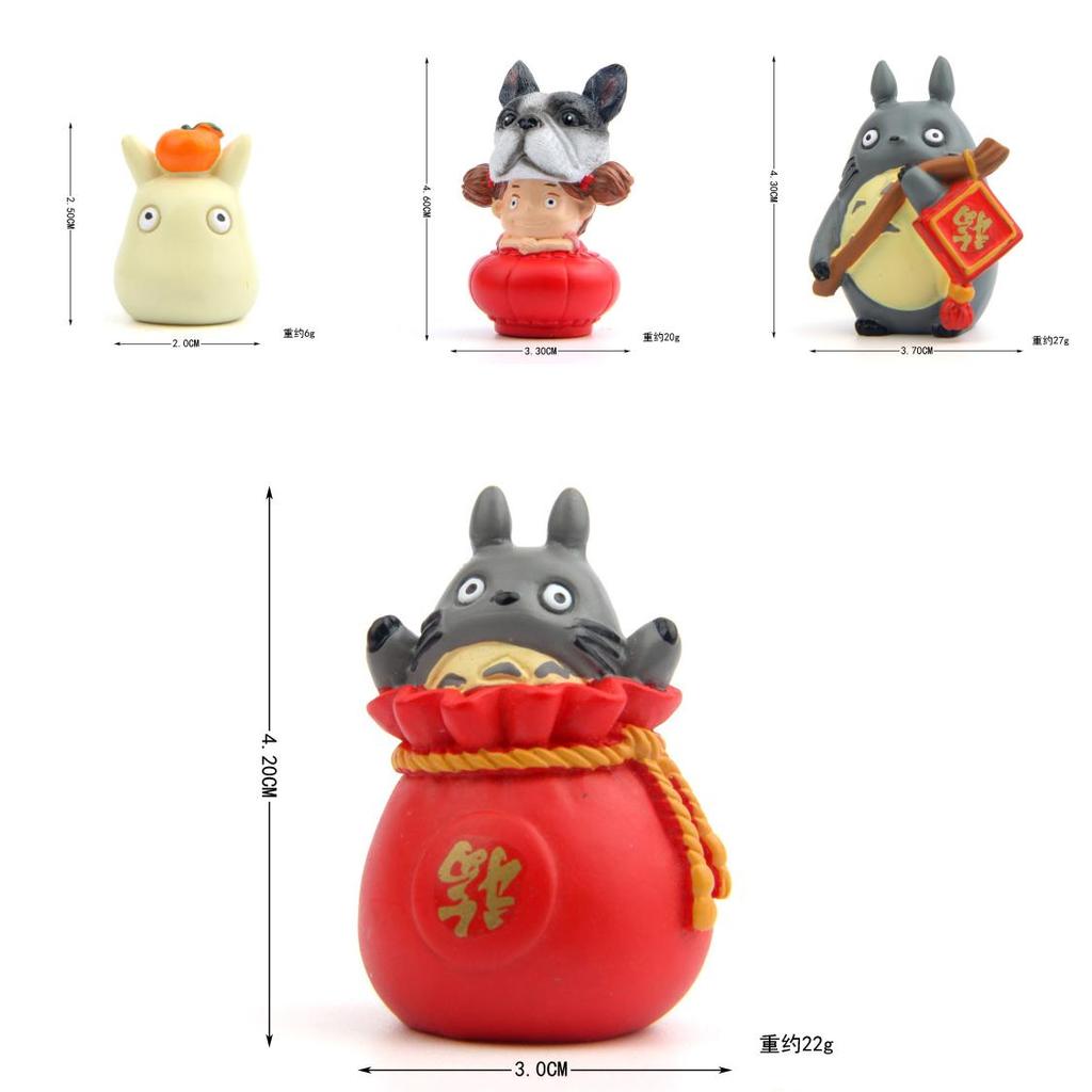 Totoro Lucky Bag Cat Girl New Year Theme Mini Model For Holiday Gifts And Celebrations