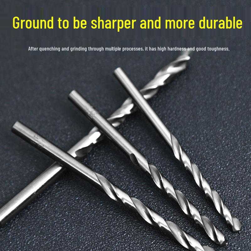 High-Speed Steel Twist Drill Bit Set (1mm-3mm) for Electric or Hand Drills