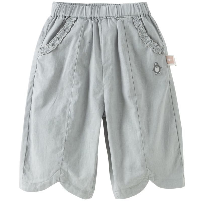 

Dave & Bella Girls Linen Cropped Casual Pants 90