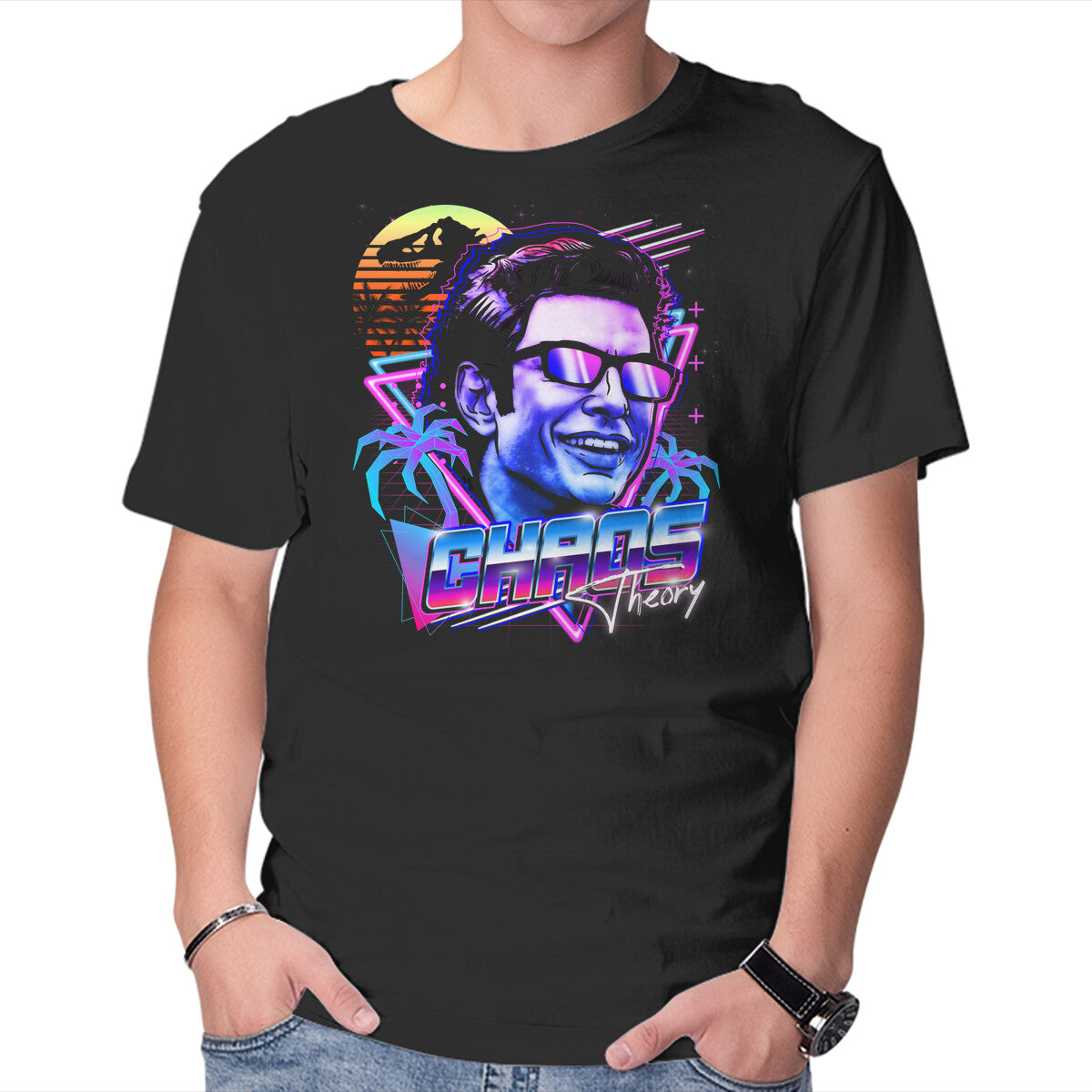 Unisex Crew Neck T-Shirt That s Chaos Graphic Short Sleeve Casual Tee S