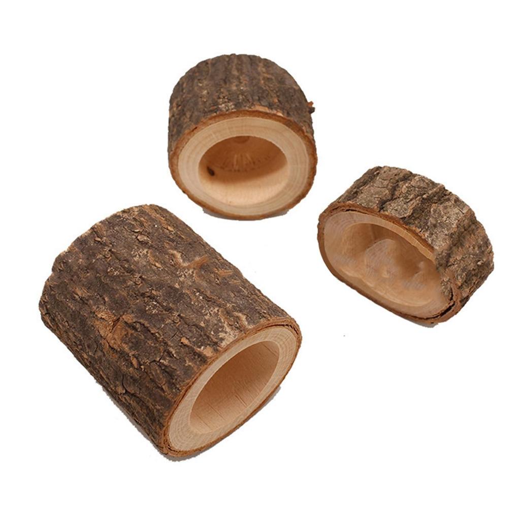 Valentine's Day Decoration Wooden Peg Candlestick Home Decoration Flower Pot