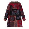 Jacket Series Casual Printed  Printed Plush Hooded Zipper Women's Fashion Style
