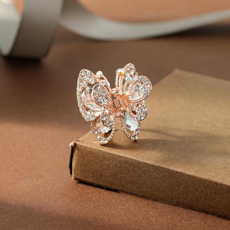 

Корейский стиль средняя заколка-краб для волос с бабочкой и стразами - Женские аксессуары для волос и украшения