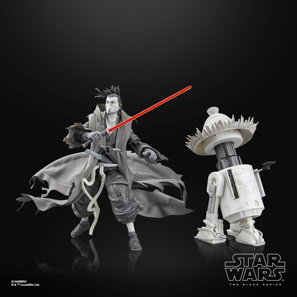 Hasbro Star Wars STAR WARS Black Series Ronin & R5-D56, Star Wars: Visions Kolekcja Premium 15 cm Figurka Akcji 2-pak G1320 Autentyczny
