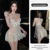 Plus Size Women's Transparent Lace Sleepwear - Sexy, Easy-Remove, Tempting