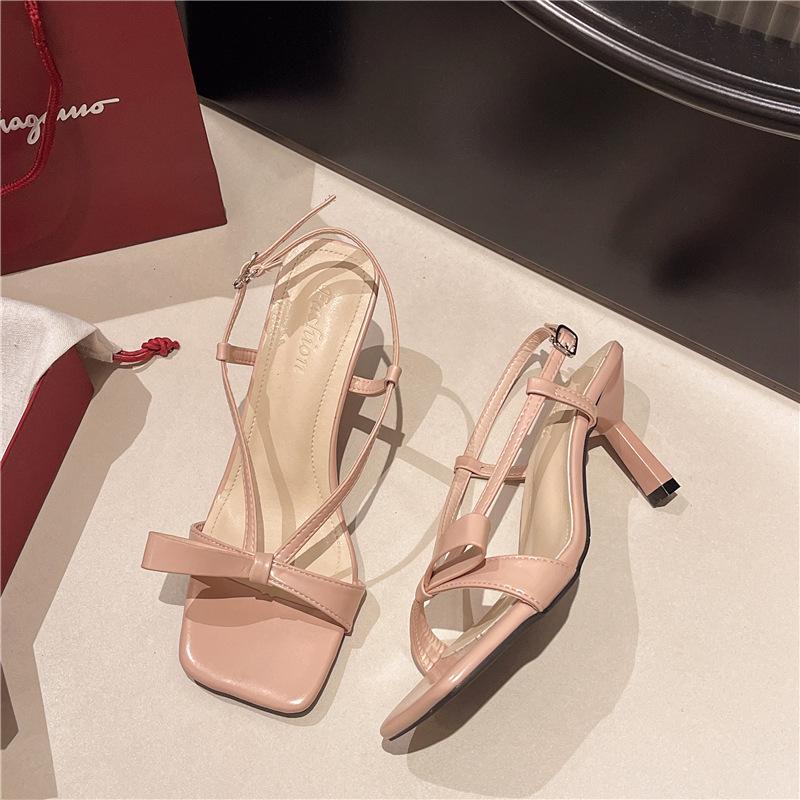 

Ретро сказочные босоножки на шпильке женские 2025 новая летняя обувь маленький человек с юбкой высокие каблуки 39 розовый
