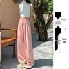 Women's 2025 Drapey Ice Silk Yamamoto Summer Wide-Leg Pants - Lightweight, Casual, Loose Fit for Strolling.