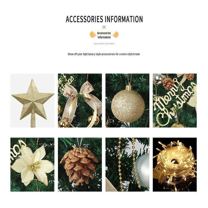 2025 Luminous Christmas Tree Set: 1.5m Tree with 1.2m Ornament Set