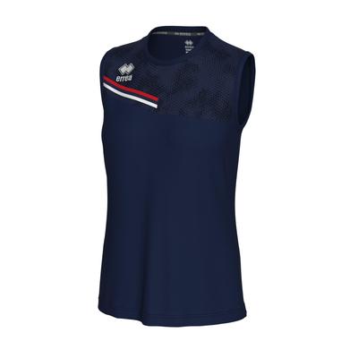 Wettkampf Ärmelloses Shirt ELOY [Elea] Marineblau/Rot/Weiß