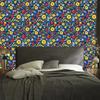 Ladybugs Wallpaper Navy Blue and Yellow for Living Room and Bedroom 50x1000