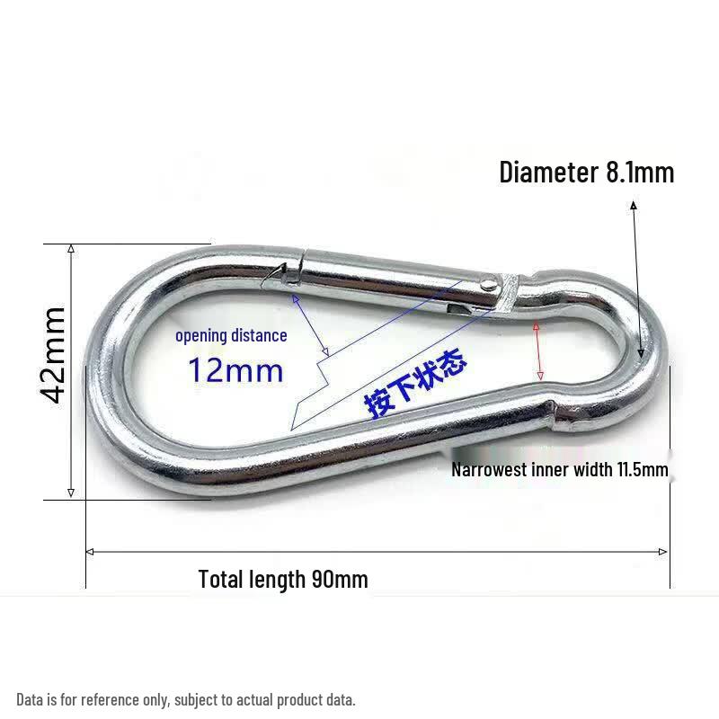 Tolex Push-Button Spring Snap Hook