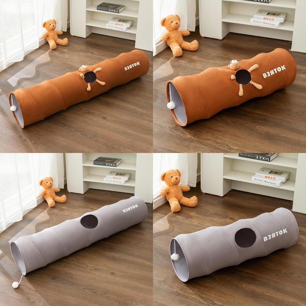 Cat Play Tunnel With Collapsible Structure For Enrichment And Exercise