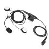 7.1mm Helmet Headset Bilateral Motorcycle Earpiece with U94 PTT for Hytera PD‑780 PD‑785 PD‑788