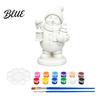 DIY Painting Santa Figurines Coloring Christmas Figurine Kit Paints & Brushes Included Snowman Reindeer Handmade Decorations Nutcracker Xmas