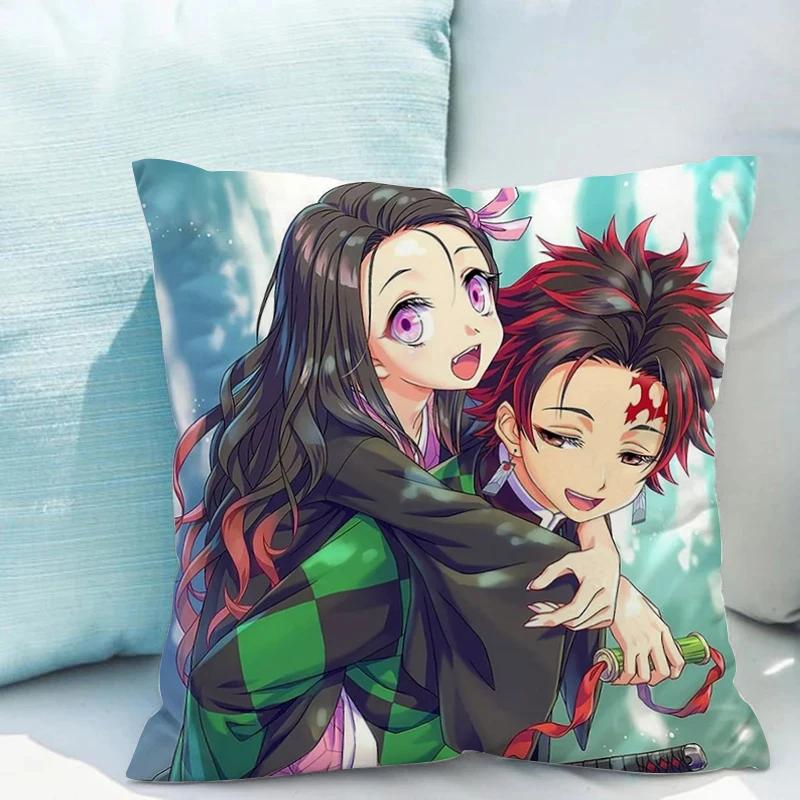 

Наволочка x Клинок, рассекающий демонов Декоративные наволочки для подушек Кресла для отдыха Осеннее украшение Наволочка Подушка Обнимашки 50x50cm красный