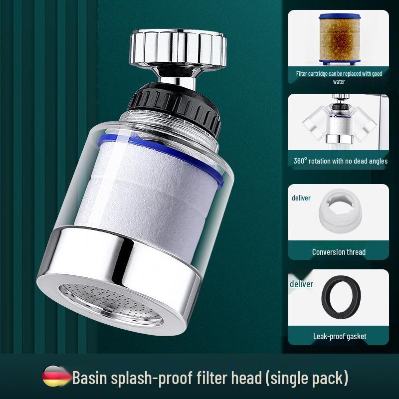 Universal Kitchen Faucet Water Purifier - Anti-Splash Sink Filter