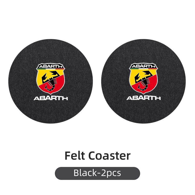 Car Cup Holder Mat Console Drinks Pad Mug Coaster Mute Pad For FIAT 600 500L Abarth Topolino Fastback Cronos Mobi Pulse