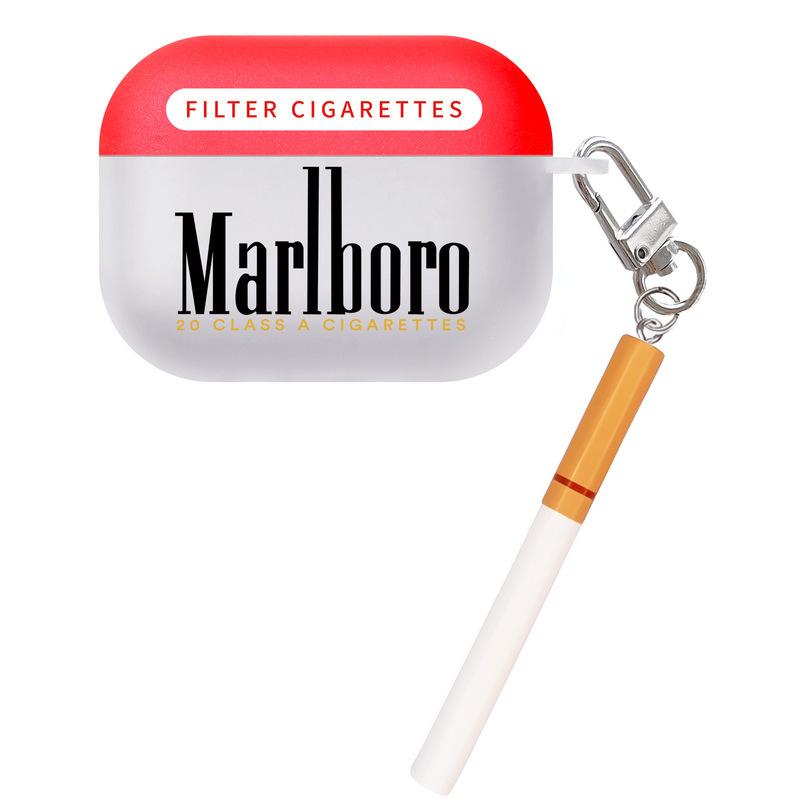 Contrast Color Marlboro for AirPods1 Apple 1/1st Generation Pro1 Bluetooth Wireless Headset Cover Cute