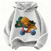 Neuestes Modell - Lässiger Kinder-Kapuzenpullover mit langen Ärmeln. Warmes und bequemes Kapuzenshirt für Winter/Frühling.