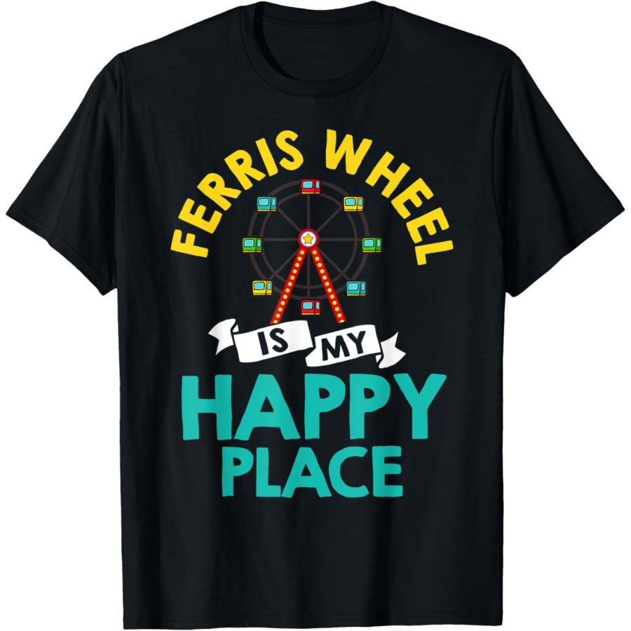 Поездка на колесе обозрения Гигантские колеса обозрения Карнавальная футболка с цитатой(5) S