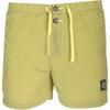 Solid Color Zipper Logo Straight Leg Casual Shorts Men Shorts Green 8015B0643-V0031