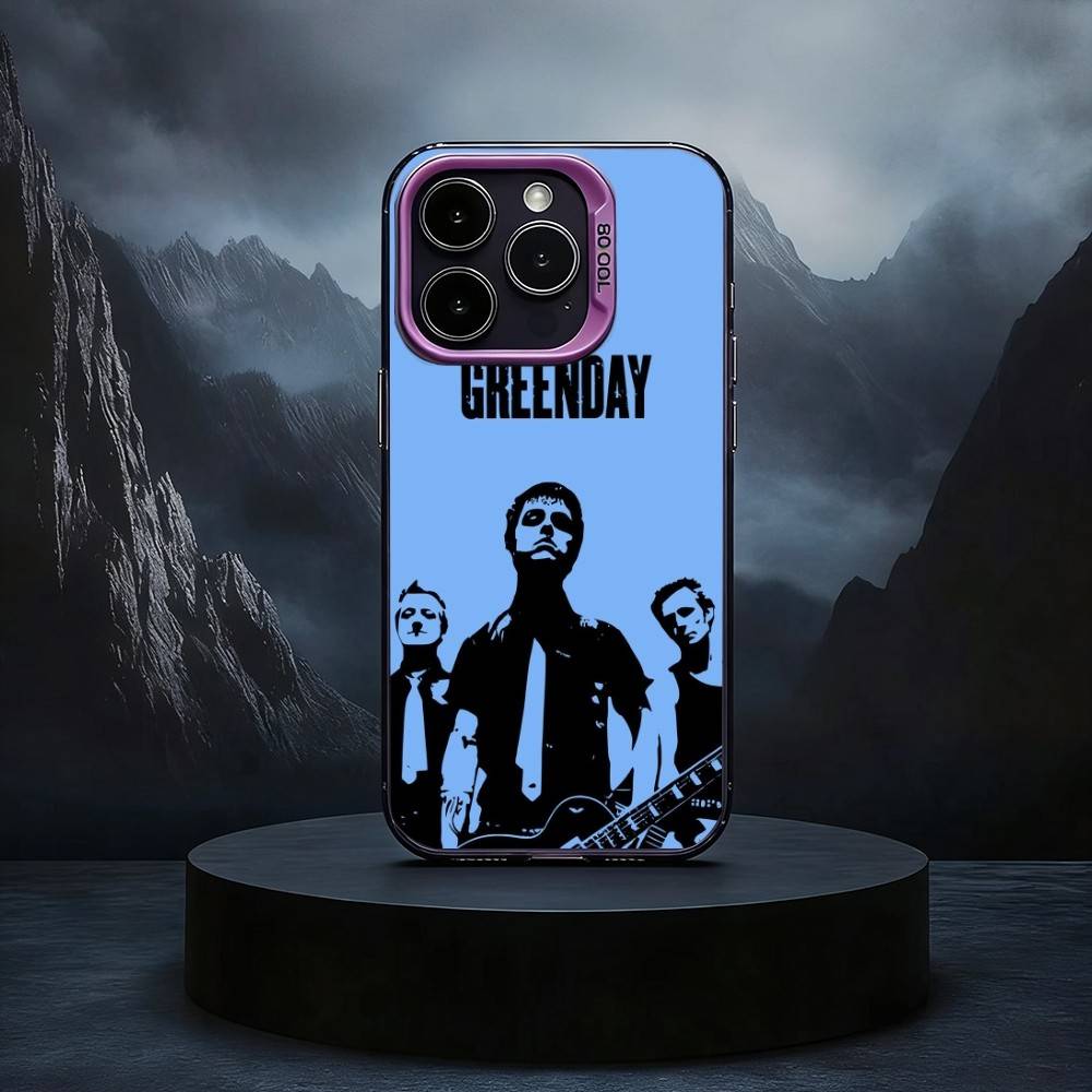 G-Green D-Day Band Phone Case For iPhone17,16,15,14,13,12,11 Plus,Pro Max Black Candy Silver Phone Case