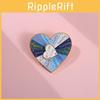 Creative Heart-shaped Rainbow Enamel Brooch With Stylish Geometric Design For All