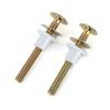 2pcs/set Toilet Seat Screws Universal Toilet Seat Screw Replacement Toilet Seat Screws with Plastic Nuts & Metal Washers