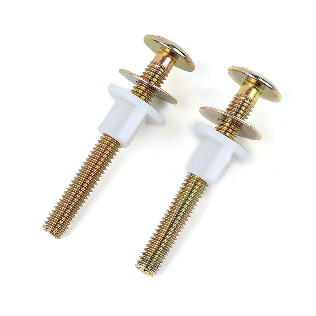 Pack of 2 Toilet Seat Screws Replacement Toilet Seat Screws with Plastic Nuts & Metal Washers Toilet Seat Nuts & Screws