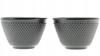 CAST IRON CUPS 6x CUPS CAST IRON TEA SET BLACK ENAMEL 100ML