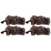 Korean-Style Polka Dot Colour-Block Pleated Printed Mesh Hair Clip For Women Fashionable Banana Clip Hair Accessory