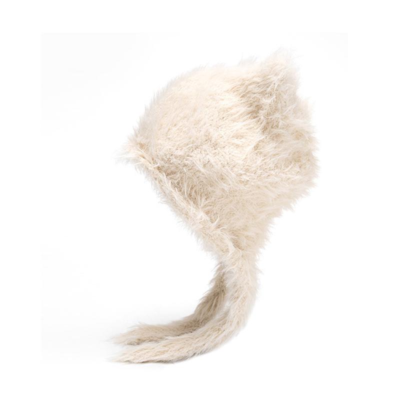 Plush Bear Hat Women's Autumn Winter Hat Ear Protection Hat Warm Wool Hat