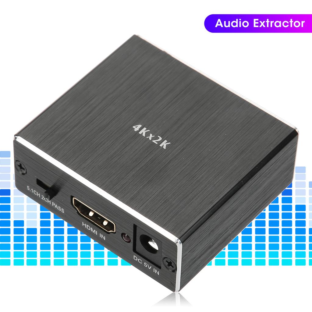 4K X 2K Audio Extractor for HDMI SPDIF 3.5mm Stereo Audio Extractor Converter Audio Splitter