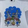 Vintage Kinsale Irland Stadtbild Kunst Shirt Herren Medium Fisch Grafik T-Shirt 90er Jahre