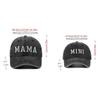 Vintage Daddy Mama Mini Embroidery Caps Washed Cotton Family Matching Baseball Cap  Gifts