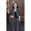 Women's Spring and Autumn Casual Jacket, Suit Jacket, Wide-leg Pants, Two-piece Suit, Women's Suit, Office Clothing