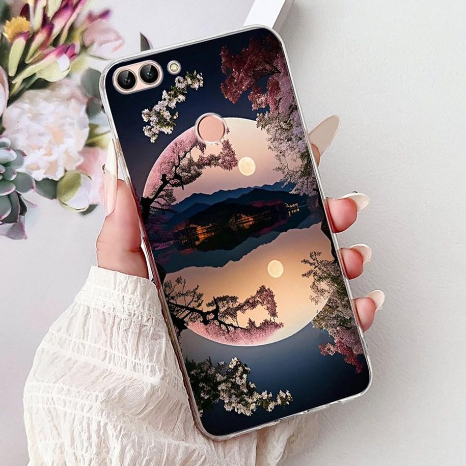 For Huawei P Smart Case FIG-LX1 FIG-LX2 FIG-LX3 Cover Luxury Dragon Lion Soft Silicone Phone Cases For Huawei Psmart 2018 Bumper