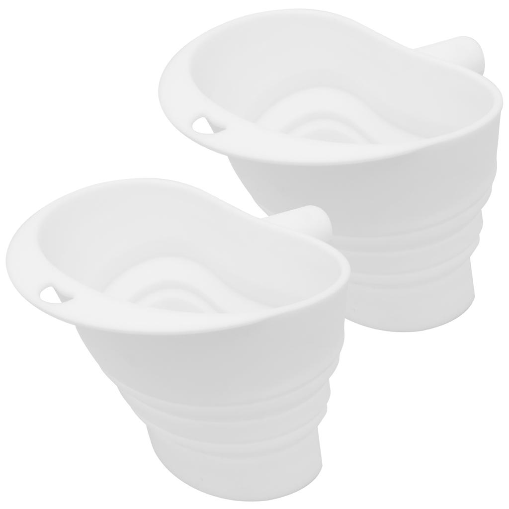 1/2 Pcs Silicone Flour Funnel Tilt Head Stand Mixer Powder Funnel Foldable Flour Funnels for 4.5–5 Qt Baking Kitchen Accessories