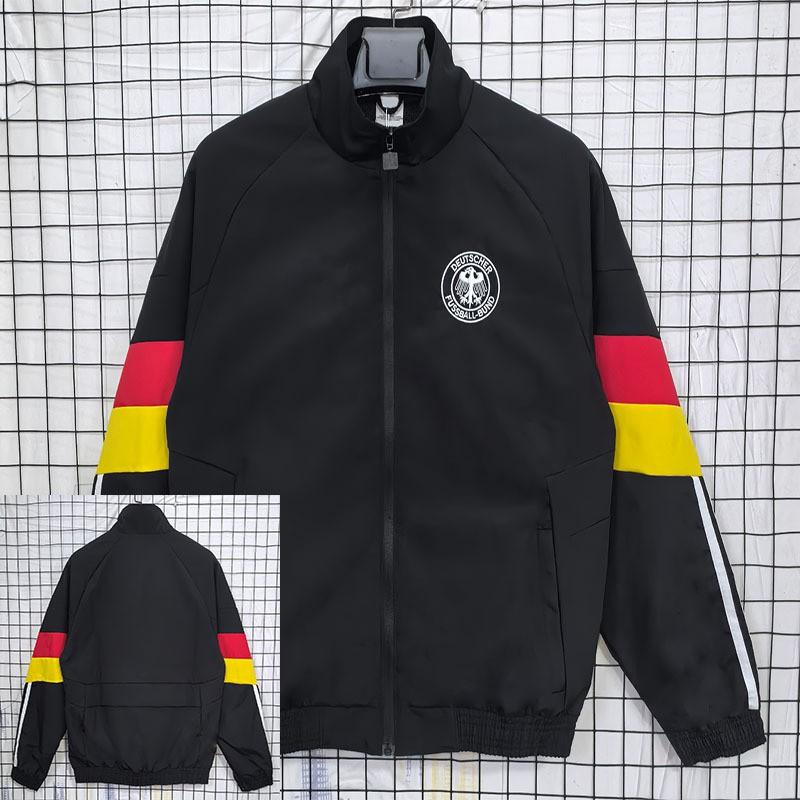 Mens Windproof Outdoor Sport Jacket Long Sleeve V-Neck Thick Lightweight Training Coat Running Hiking Football