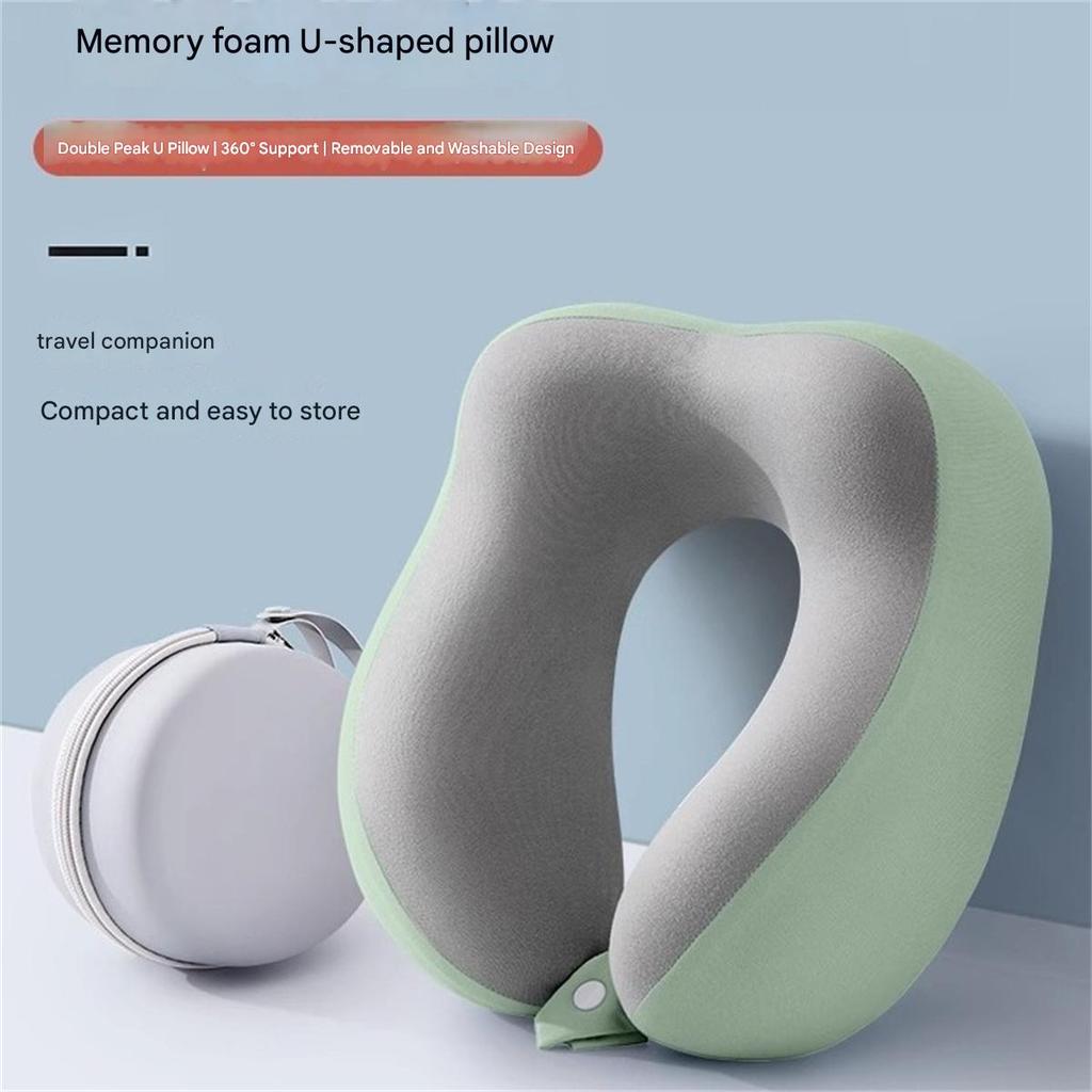 Memory foam U-shaped pillow travel neck pillow airplane sleeping pillow neck pillow cervical vertebra neck pillow office pillow