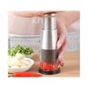 Zola Automatic Rotation Vegetable Chopper 5 Blades Stainless Steel Manual Dicer 16x6cm Black/Silver