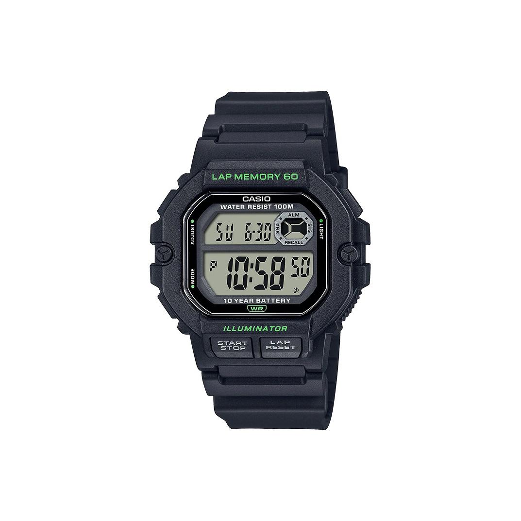 CASIO Digital WS 1400H 1A WS-1400H-1A Black Strap